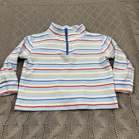 Classic Prep Boutique Striped 1/4 Zip Pullover ~ 9/12M - Picture 2 of 12